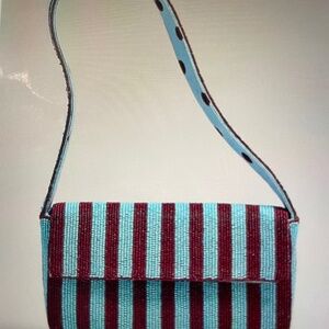 ❤️ ANTHROPOLOGIE THE FIONA BEADED BAG GEOMETRIC EDITION NEW